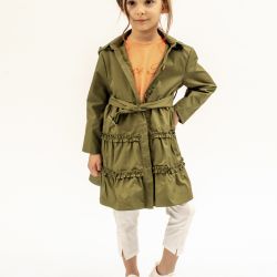 Trench a balze con cintura ragazza  –  Alice Pi  –  S25-2917
