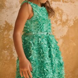 Vestito con fiori ragazza  –  Abel & Lula  –  5038-26