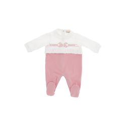 Tutina con ricamo neonata  –  ELISABETTA FRANCHI  –  ENTU147.0.JF054.0285-26