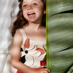 Top con fiori ragazza  –  Abel & Lula  –  5172-26