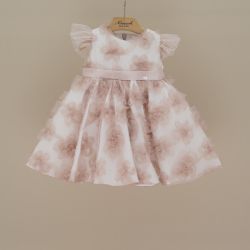 Abito tulle ricamato bimba  –  Ninnaoh  –  E25AB26