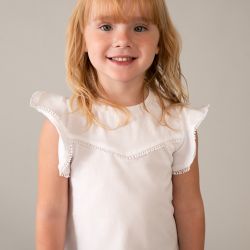 T-shirt con ricamo bambina  –  Mayoral  –  3008-26