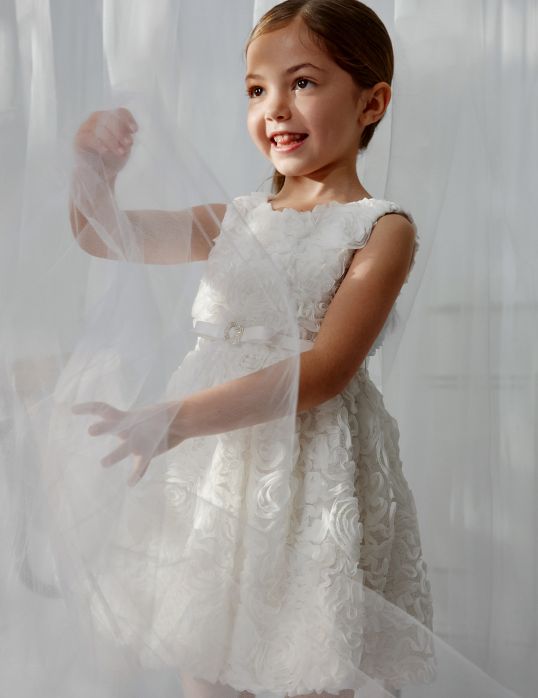 Vestito a sbuffo ragazza  –  Abel & Lula  –  5050-26