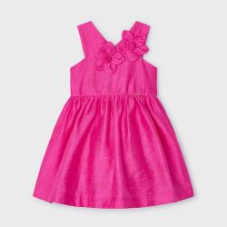 Vestito dettaglio fiori bambina  –  Mayoral  –  3916-24