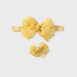 Set cerchietto e fermaglio neonata  –  New Born  –  9888-25