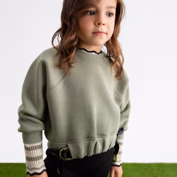 Felpa con fiocchi bambina –  Abel & Lula  –  5826-15