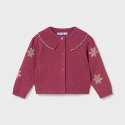 Cardigan con fiori bimba  –  Mayoral  –  2306-16