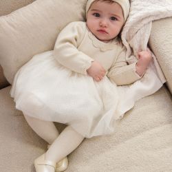 Vestito con tulle neonata  –  New Born  –  2809-16