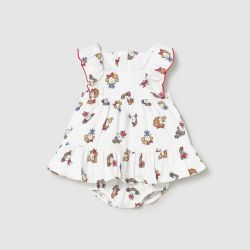 Vestito con bretelle neonata  –  New Born  –  1812-26