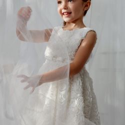 Vestito a sbuffo ragazza  –  Abel & Lula  –  5050-26