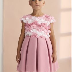 Vestito con fiori ragazza  –  Abel & Lula  –  5029-26