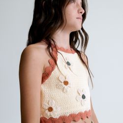 Top con fiori ragazza  –  Mayoral  –  6021-26