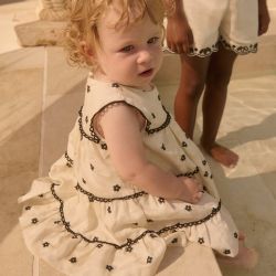 Vestito con ricamo bimba  –  Abel & Lula  –  5022-26