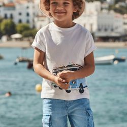 Pantaloncino jeans cargo bambino  –  Mayoral  –  3229-25