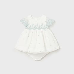 Vestito ricamato neonata  –  New Born  –  1826-24