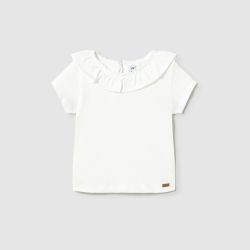 T-shirt con volant bimba  –  Mayoral  –  1045-25
