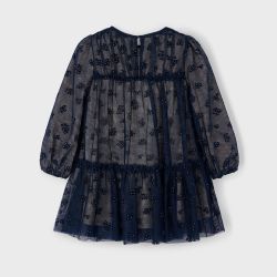 Vestito tulle con fantasia bambina  –  Mayoral  –  4919-15
