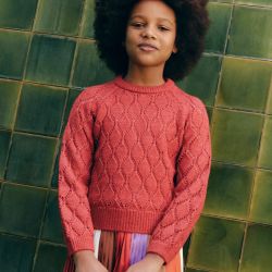 Maglione traforato ragazza  –  Abel & Lula  –  5831-15