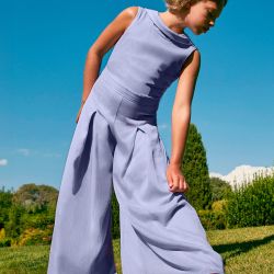 Tuta lunga chiffon bambina  –  Abel & Lula  –  5220-25