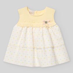 Vestito con coulotte neonata  –  Paz Rodriguez  –  027-122294-25