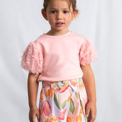 Gonna pantalone con stampa bambina  –  Mayoral  –  3906-26