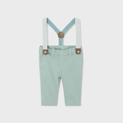 Pantalone con bretelle neonato  –  New Born  –  1536-24