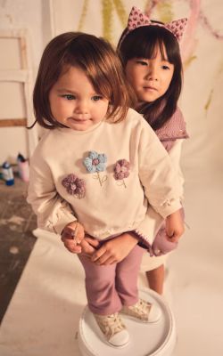 completo felpa e pantaloni neonata violetta XL 1 e32f750a