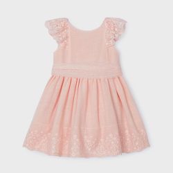 Vestito in lino bambina  –  Mayoral  –  3914-24