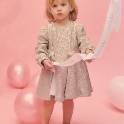Vestito con fiocco bimba  –  Abel & Lula  –  5510-16
