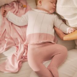 Completo ghettina in maglia neonata  –  New Born  –  1587-25