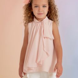 Blusa chiffon ragazza  –  Abel & Lula  –  5132-23