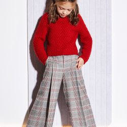 Pantalone a quadri ragazza  –  Abel & Lula  –  5761-16