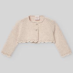 Cardigan corto neonata  –  Paz Rodriguez  –  001-122627-25