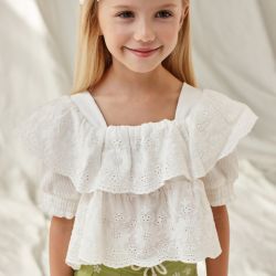 Blusa ricamata bambina  –  Mayoral  –  3178-24