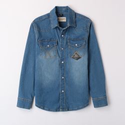 Camicia jeans ragazzo  –  ROY ROGER’S  –  RB129