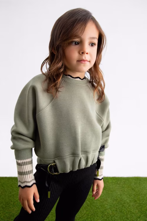 Felpa con fiocchi bambina -  Abel & Lula  -  5826-15